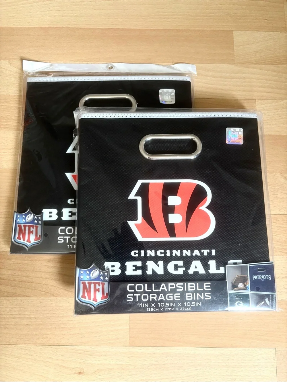 Cincinnati Bengals Collapsible Storage Bin Franklin Sports NFL Football